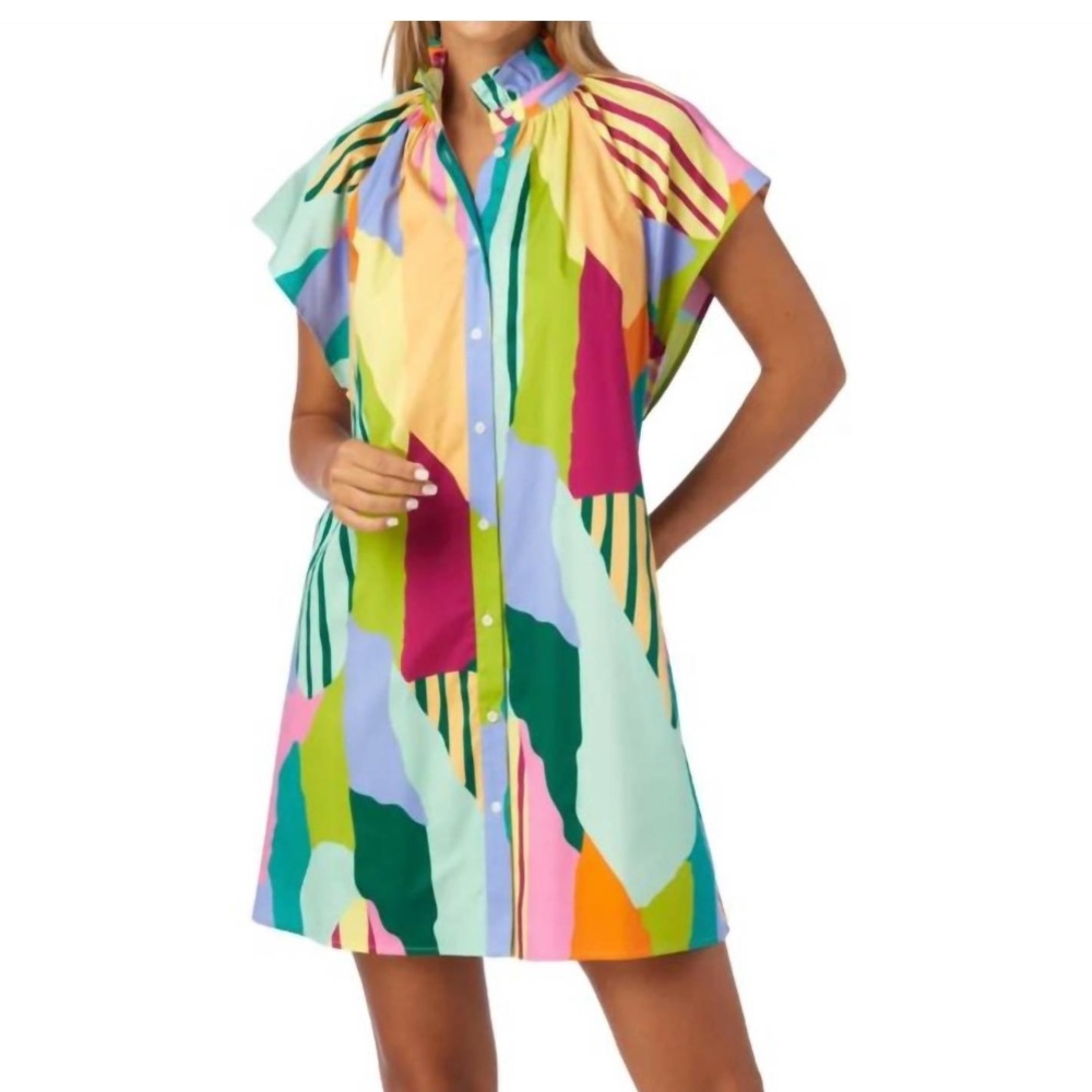 Crosby Wilhelmina dress in color fields